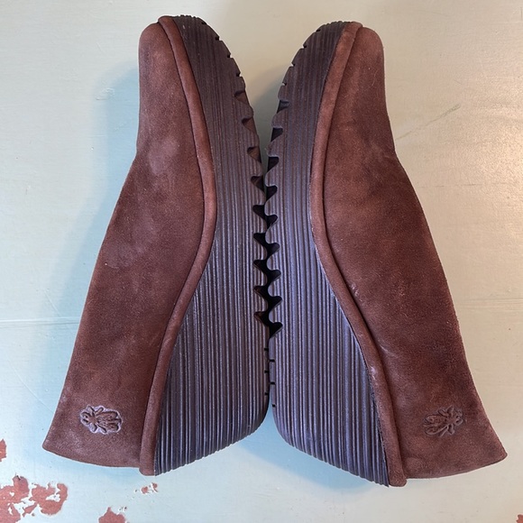 Fly London YAZ Wedge Shoes in Espresso Brown Suede, Size 37 Euro/6.5 US - Picture 7 of 13